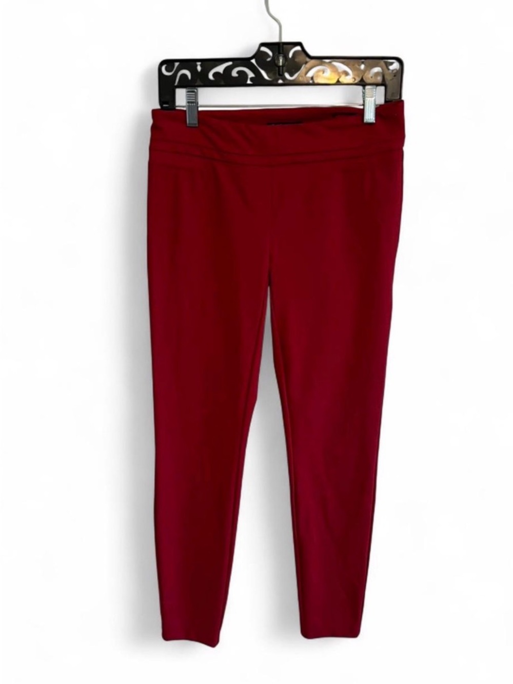 Dalia Red Ponte Slim Trousers